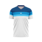 Blue Waterfall Padel T-shirt - White